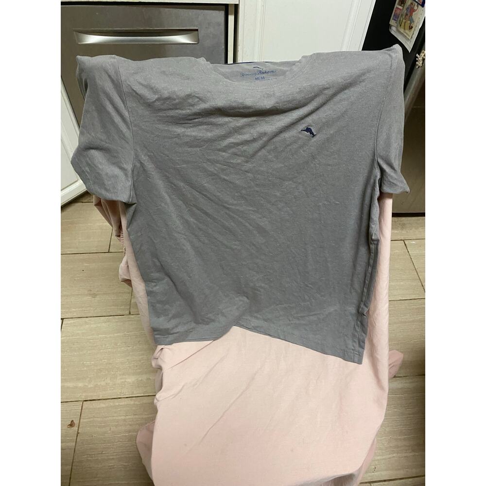 Dark Gray Tommy Bahama Single Stitch Shirt Size Medium